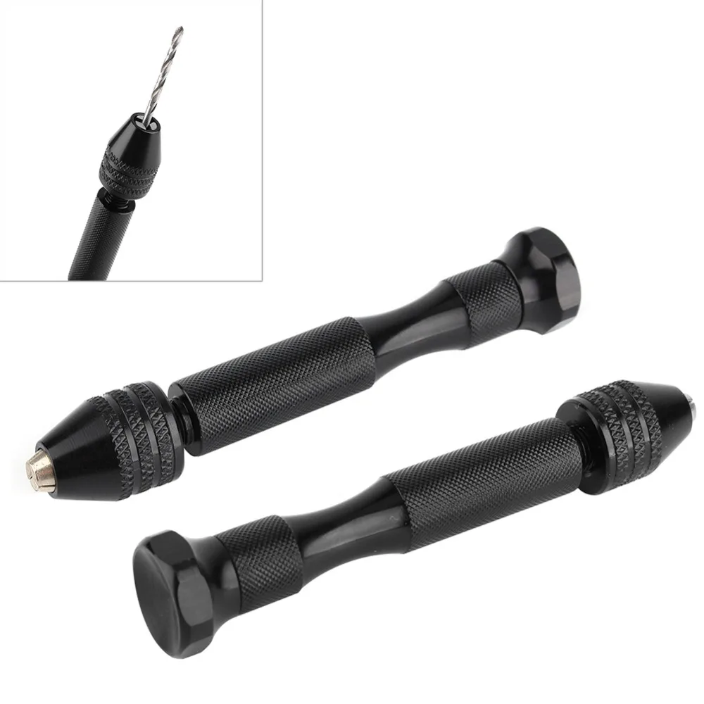 

Hot Sale 10pcs Mini Micro Aluminum Hand Drill Bit With Keyless Chuck +10x Twist Drills BitRotary Tools Woodworking Drilling