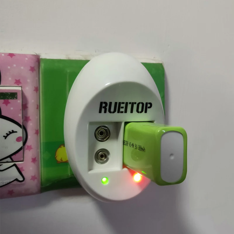 Зарядное устройство RUEITOP(VerveGuud) Mini Dual для литиевых Ni MH CD li ion батарей 9 В 6F22 вилка