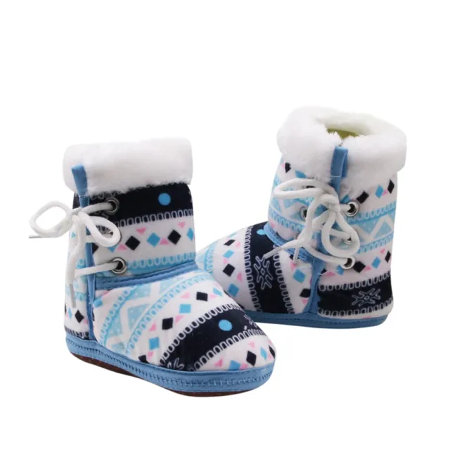 Children Winter Warm Baby Kids Boots Slip On Bootie Infant Toddler