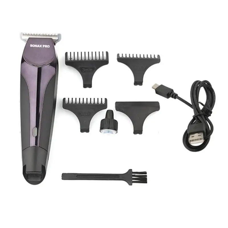 Sonax Pro электрическая машинка для стрижки волос триммер для бороды Professional укладки волос бритвенный станок стрижка USB/EU штекер