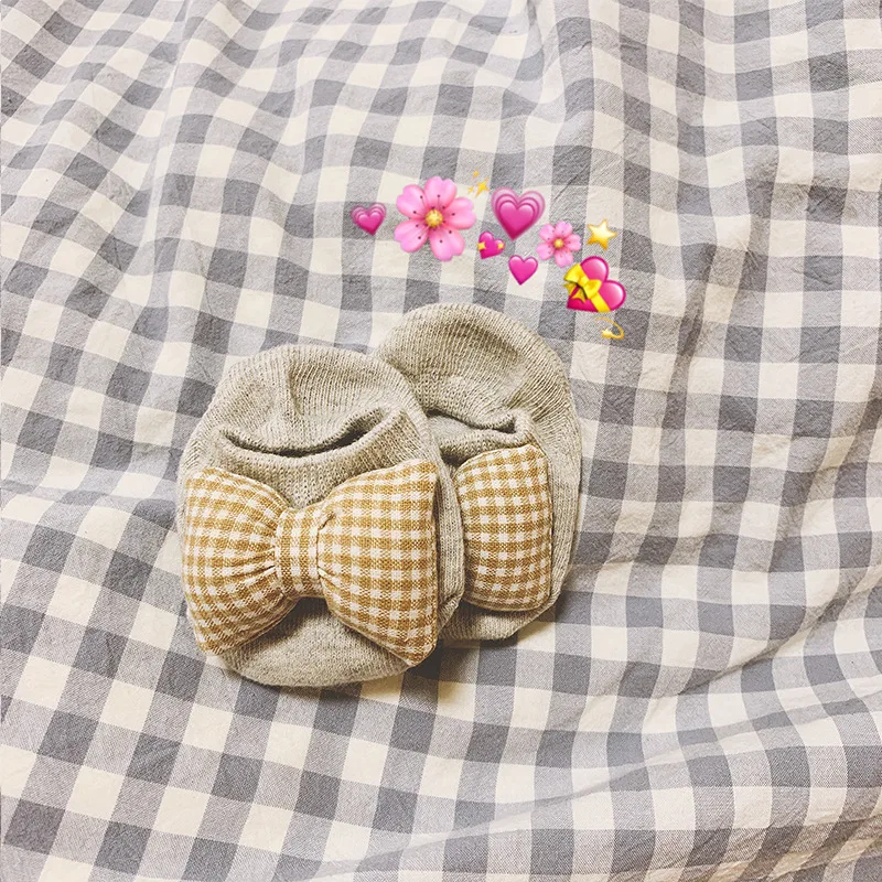 Ins/новые хлопковые кукольные носки с бантом, удобные дышащие детские носки, Детские кукольные носки