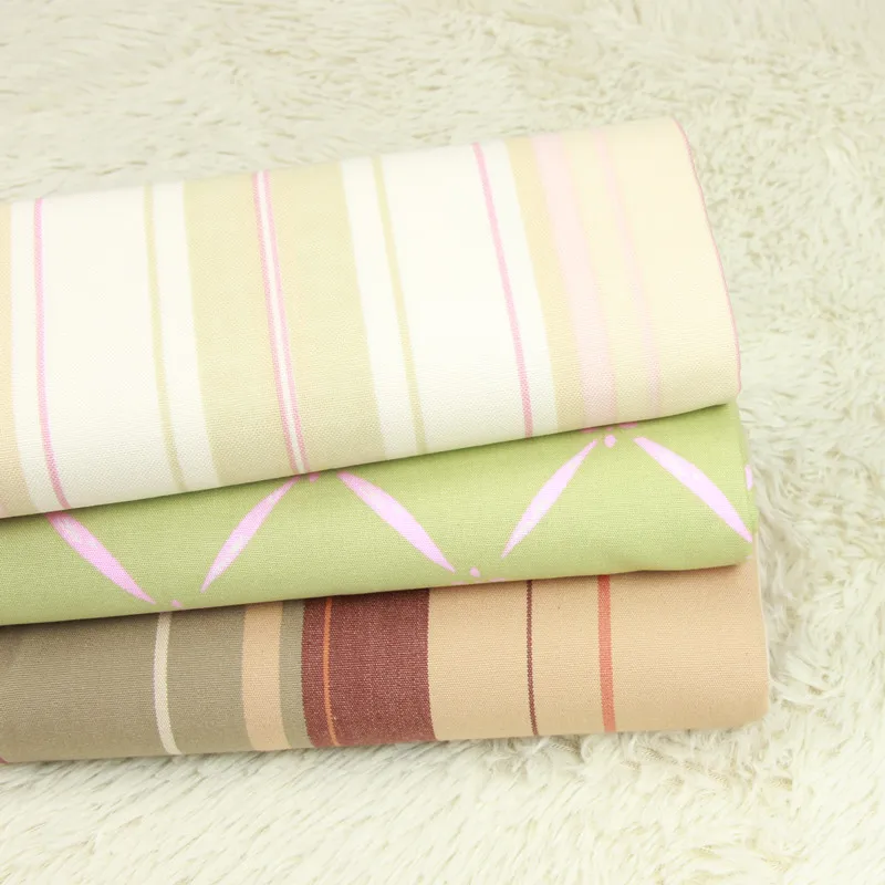 

half meter 100% cotton thin canvas fabric stripe print cloth handmade DIY bag pillow cushion curtain cloth B236