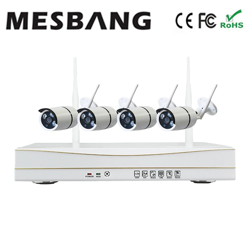 hot Mesbang outdoor security camera system kits waterproof 720P 4ch font b cctv b font IP