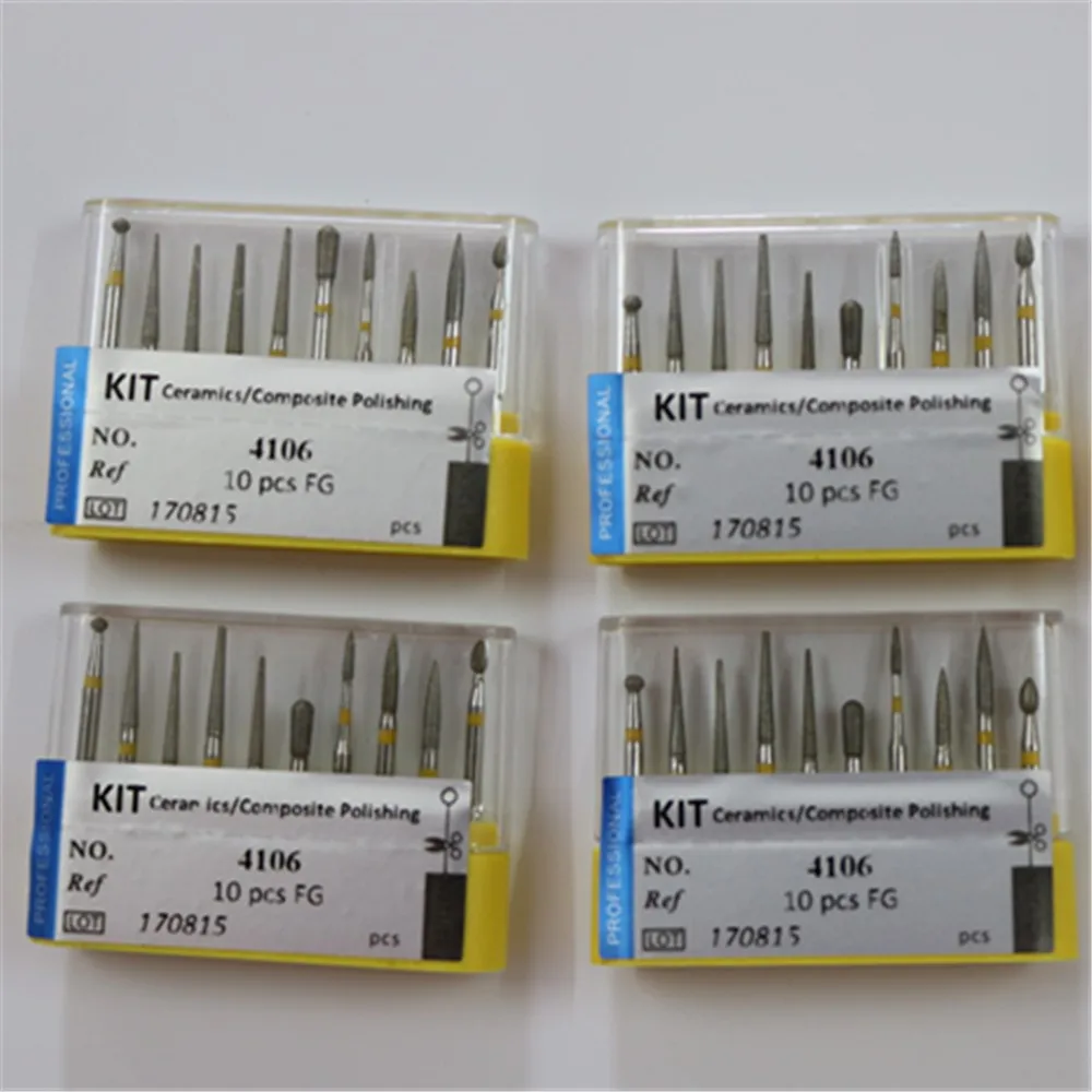 

50 Pieces /Lot (5 Boxes ) Diamond Dental FG High Speed Burs Drill for Polishing Smoothing Kit Teeth Whitening Care Tool