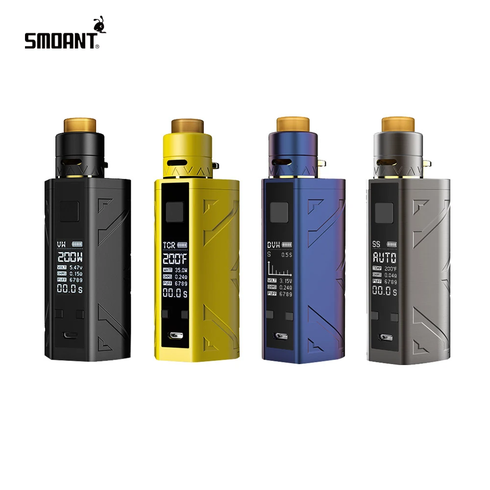 

Original 200W Smoant Battlestar TC Squonker Kit 7ML Box Mod & Battlestar Squonker RDA Electronic Cigs Vape Kits No 18650 Battery