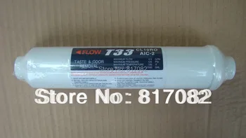 

10" Inline Granular Carbon Cartridge+2 pcs straight male quick connect for Water Filter Free shipping
