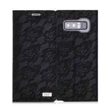 For Samsung Galaxy Note 8 Case Wallet Phone Cover Good Leather Gold pink Lace Flip Multipurpose Phone bag for Galaxy Note 8