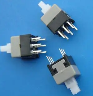 

10PCS 8.5x8.5mm 6 Pin DIP Self-Lock ON/OFF lock Push Switch Power Switch Key Button Switch