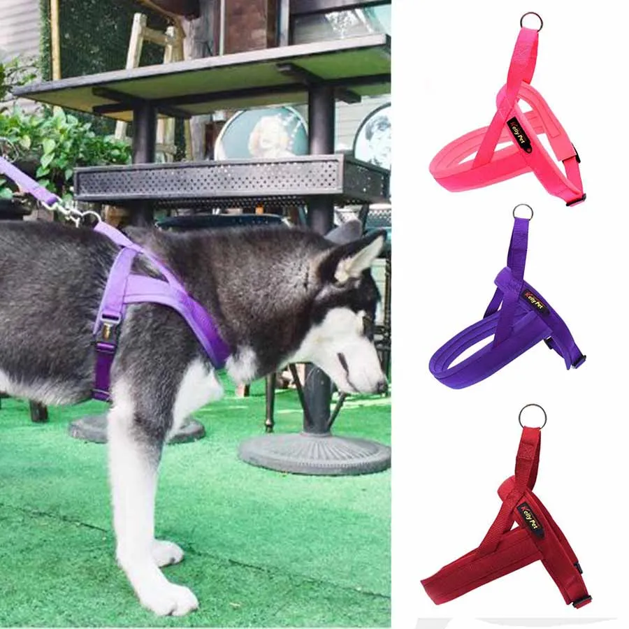 

Dogs Leash Adjustable Reflective Nylon Pet Dog Harness Vest Harnesses Dog Lead for Husky Alaska Teddy for Dog Walking Pet Collar