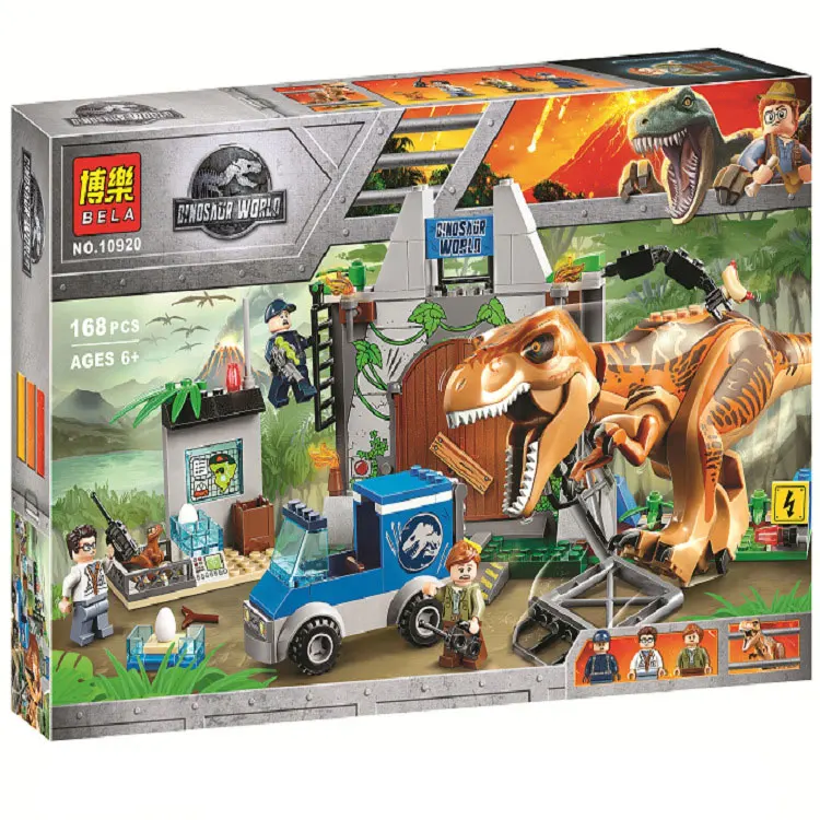 Bela мир Юрского периода Динозавр T. rex Breakout строительный комплект совместимые Legoings
