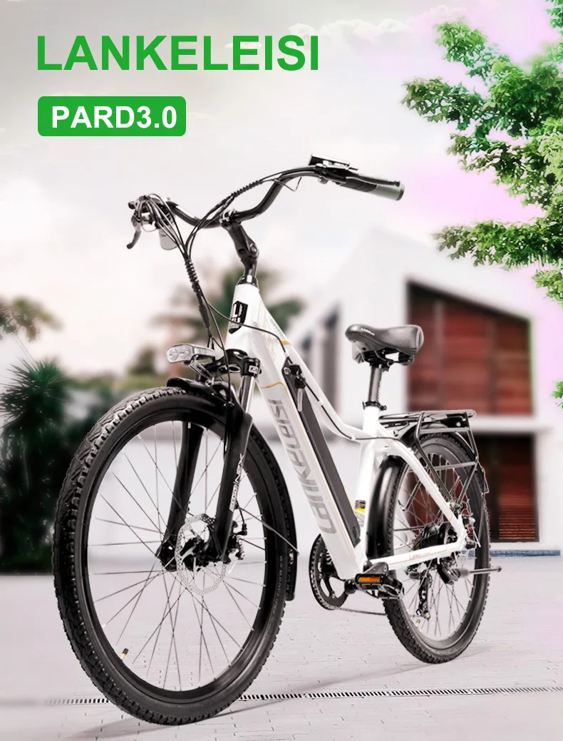 Best Pard3.0 High Quality Electric Bike, With LCD Display, 300W Strong Motor, Pedal Assisted E-bike, Suspension Fork 0