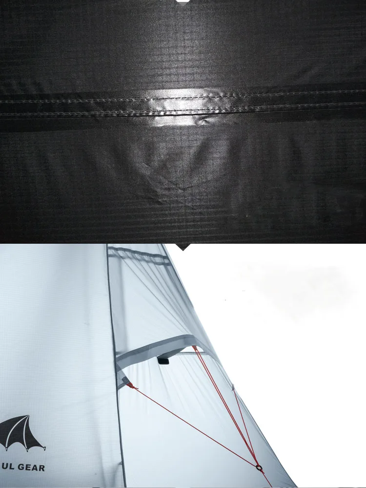 profissional 15d silicone revestimento sem haste tenda