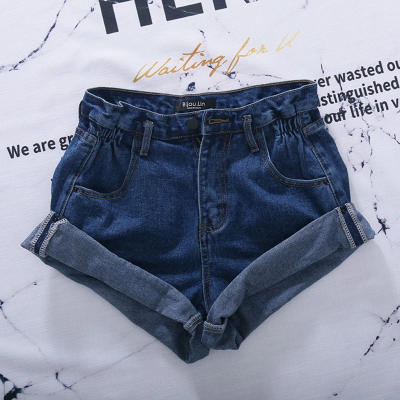 elascit шорты с высокой талией feminino повседневные винтажные джинсовые шорты женские летние короткие панк уличная mujer