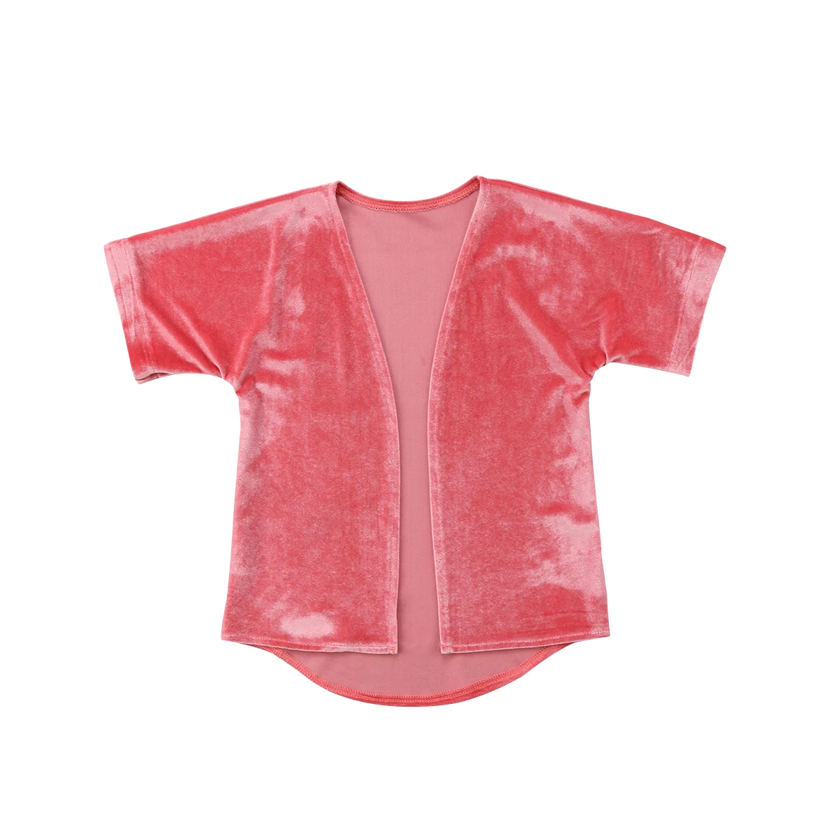 

2018 Kids Baby Girls Toddler Velvet Half Sleeve T-shirts Shirt Tops Clothes