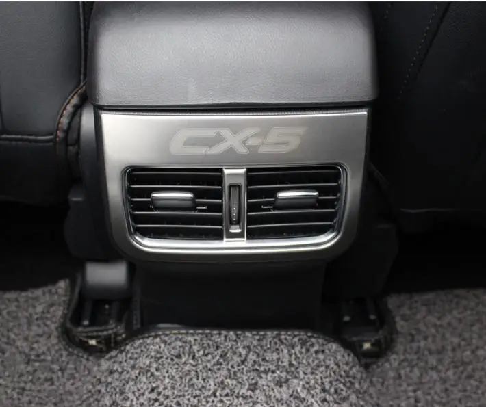 Автомобильная задняя консоль кондиционера на выходе, рамка, накладка, наклейки для автомобиля, Стайлинг для Mazda CX-5 CX5 KF