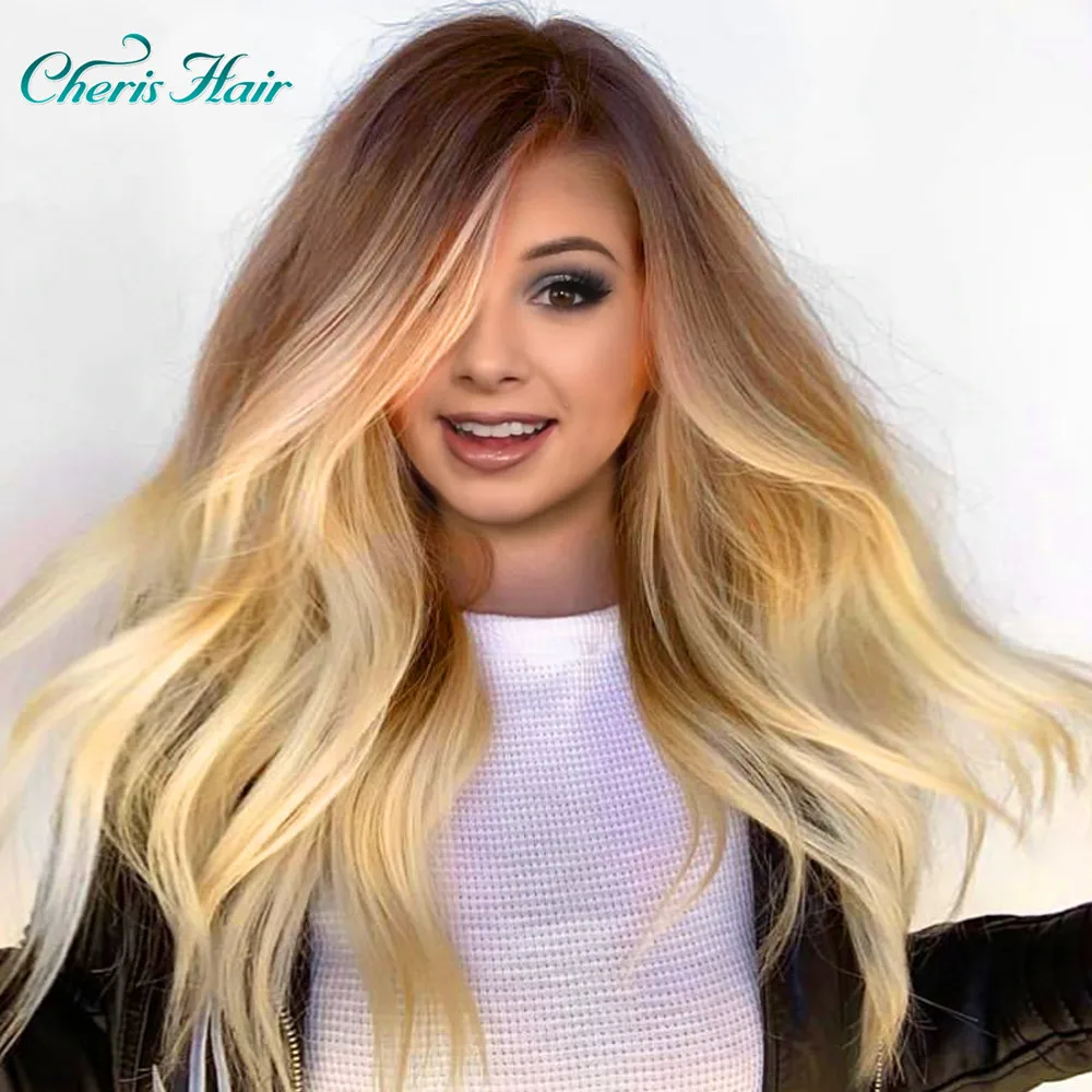 

Blonde Short Wigs Long Wigs Elastic Lace Average Size Long Blonde Beautiful Wavy Long Wigs for Women synthetic cosplay wig