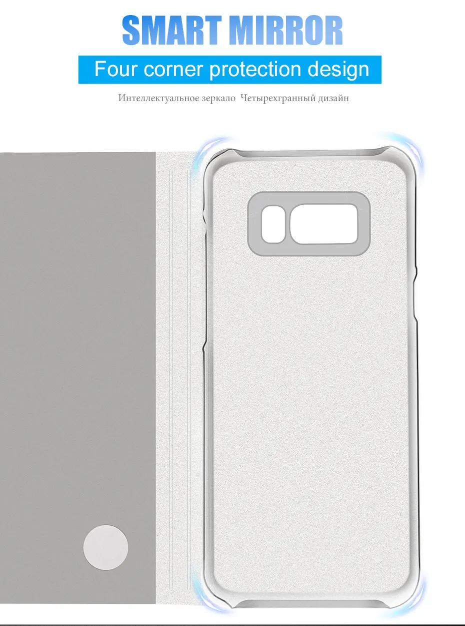 Роскошные Смарт-Чехол-подставка с окошками флип-кейс для samsung Galaxy S9 S8 плюс S7 S6 край задняя крышка для samsung Note 9 8 защитный чехол для телефона