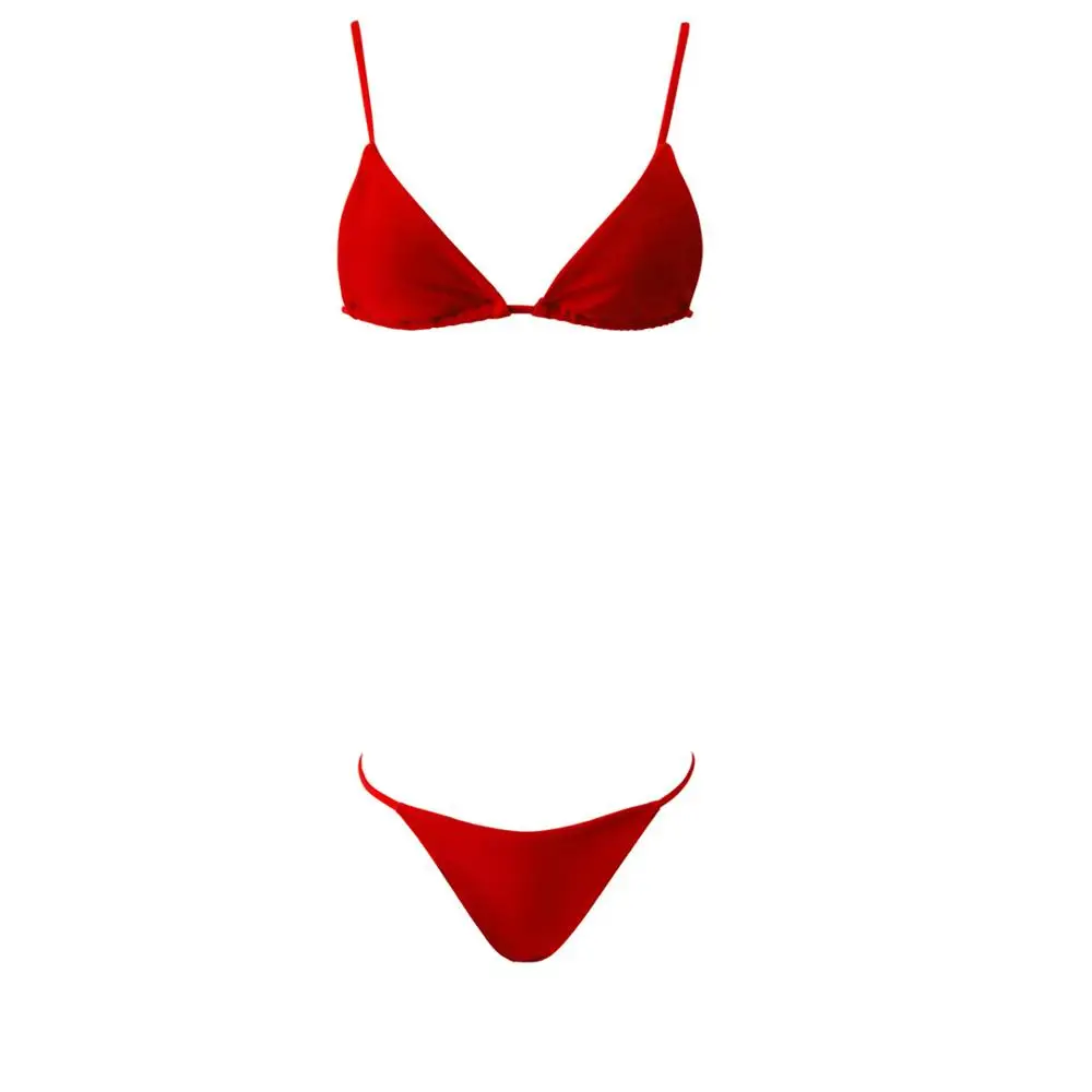 5 цветов, купальный костюм, маленькое бикини, сексуальный комплект бикини, одежда для плавания, женский купальник из двух частей, купальный костюм, женский купальник K585 - Цвет: Красный