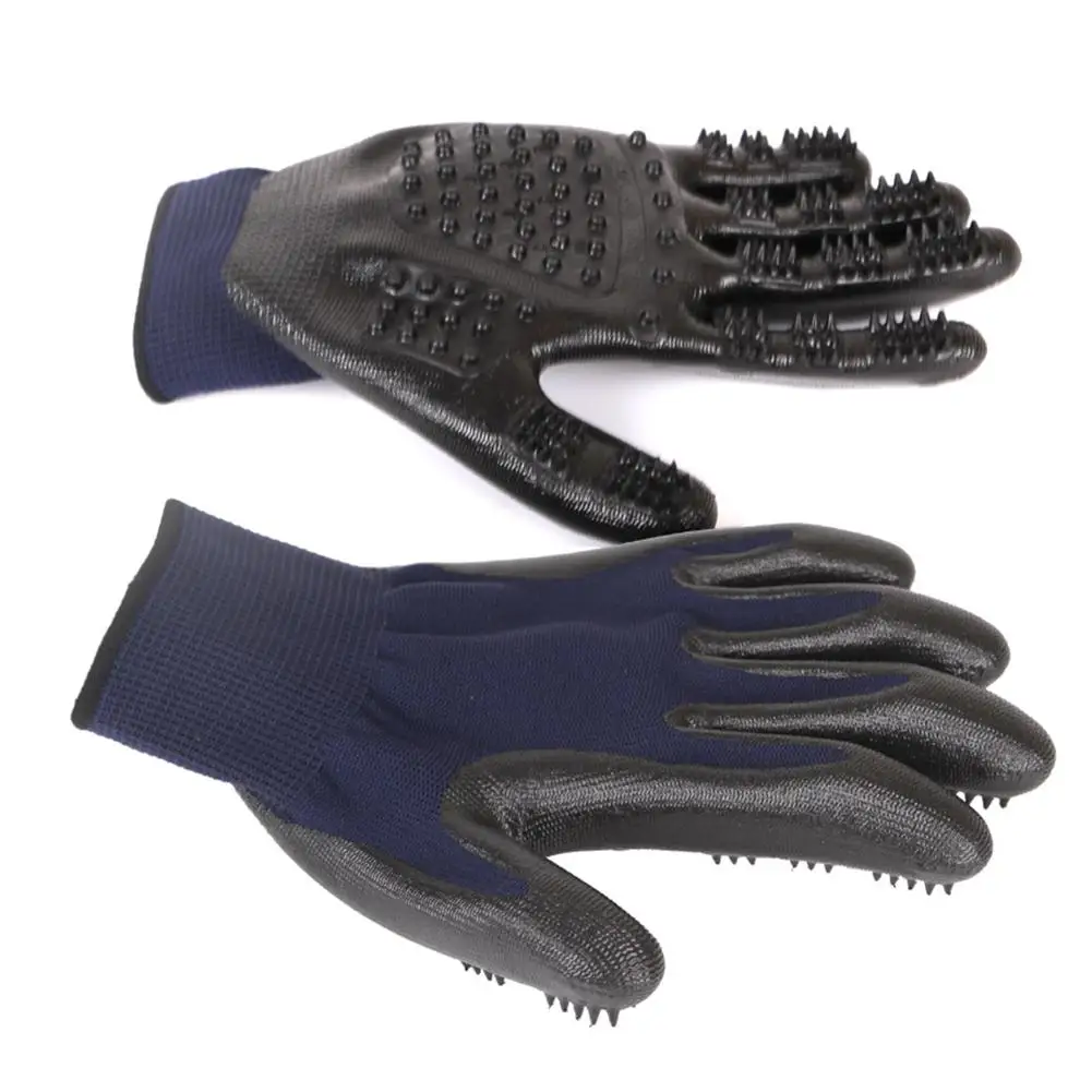 

Rubber Gloves Pet Hair Comb Bath Brush Glove Gentle Efficient Cleaning Bath Massage Pet Grooming for Dog Cat Accessories