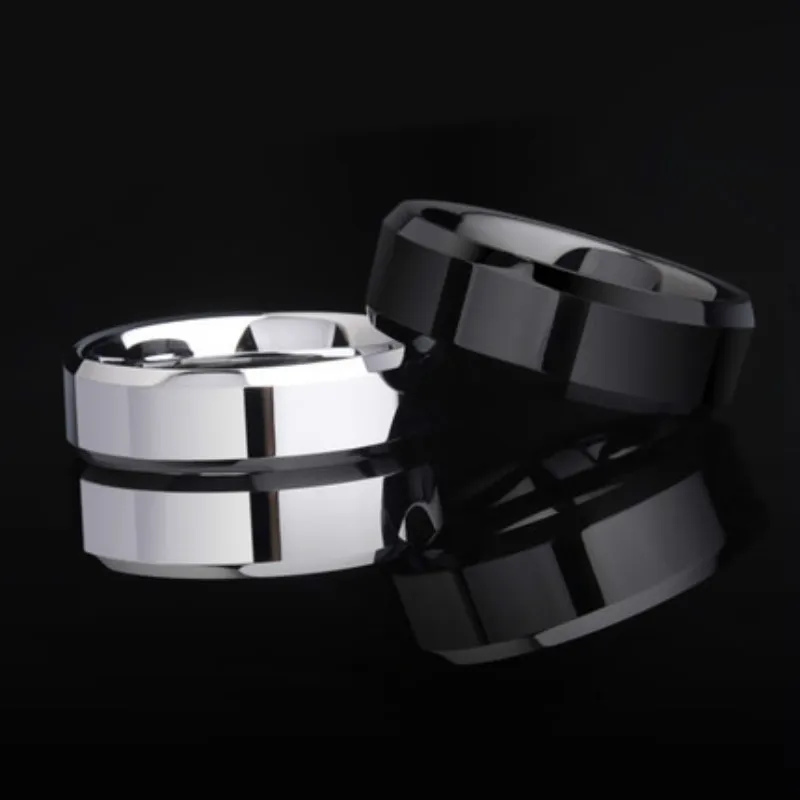 

New 2019 Men Noble Titanium Ring Gold Anti-allergy Smooth Simple Wedding Couples Rings Bijouterie for Man or Woman Gift