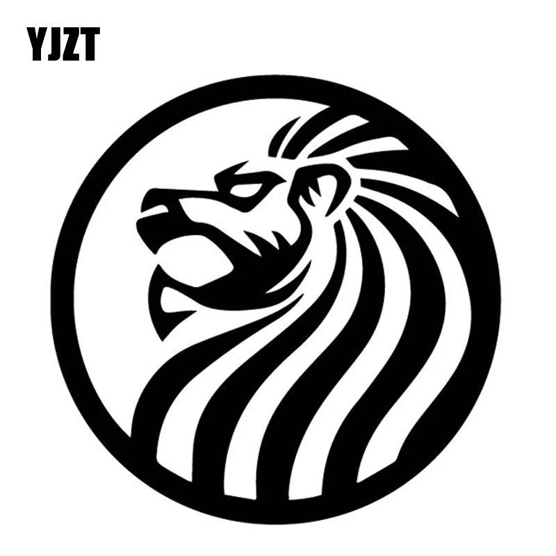 YJZT 15.1CM*15.1CM Lion Pattern Accessories Car Stickers Window Vinyl Decal Black/Silver C4-1059 | Автомобили и мотоциклы