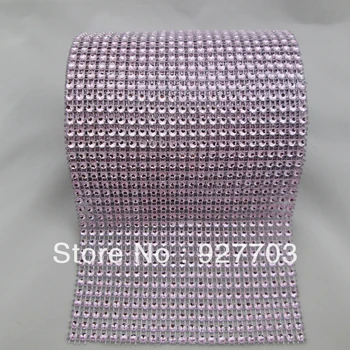 

(CM566) 9 Meters Pink Sparkle Rhinestone Crystal Diamond Mesh Wrap Roll Ribbon
