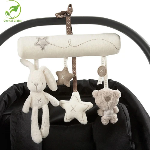 

Creative Infants Cradle Hanging Toy Bed Baby Rattle Toy Rabbit Musical Soft Plush Doll Unisex Kids Toy Cute Toy For 13-24 Months