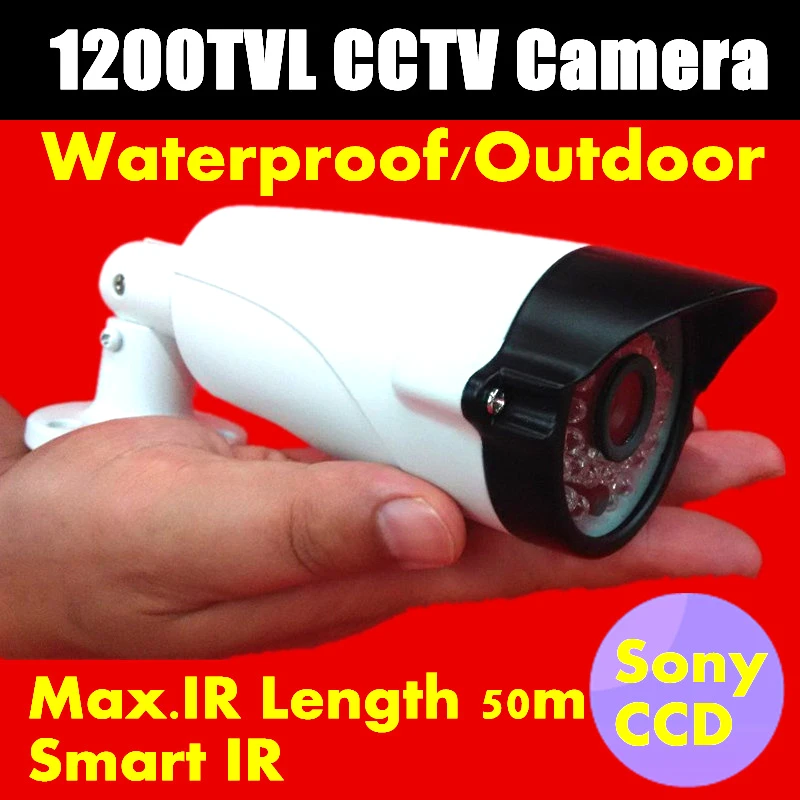 Crazy продаж новых HD 1/3 &quotSony CCD 1200tvl Мини CCTV Камера Водонепроницаемый ИК