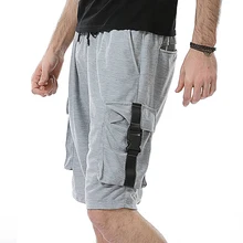 MIXCUBIC Лето Европейский Стиль Drawstring мульти-карман шорты мужские повседневные свободные промывочные рабочие шорты для мужчин Размер M-3XL