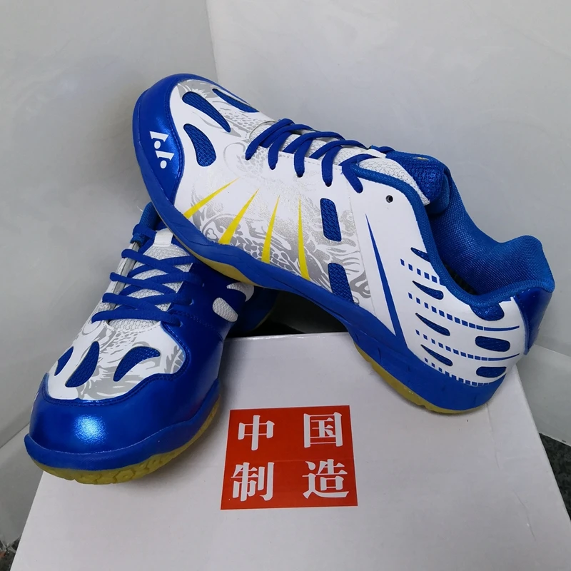 

Blue Badminton Shoes Professional Badminton Sport Shoes Anti skid Sneakers Training Shoes for Men and Women Couples Tennis Light