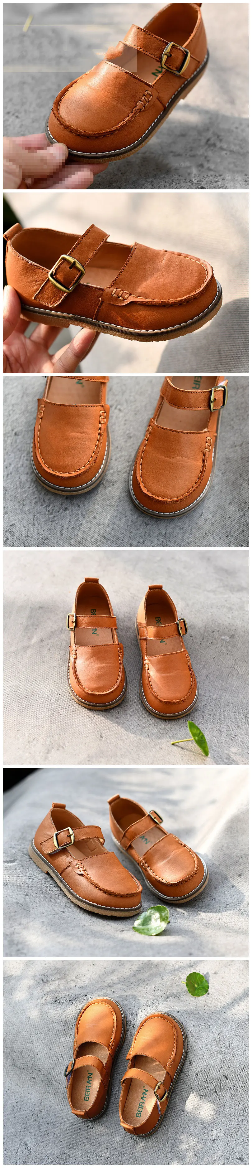 Sapatos de Couro Sapatas do Miúdo das Crianças Meninos e Meninas Macio e Flexível do Bebê Casuais Anti-slip Sapatos Mod. 109734 6 couro macio e flexível do bebê anti-slip sapatos