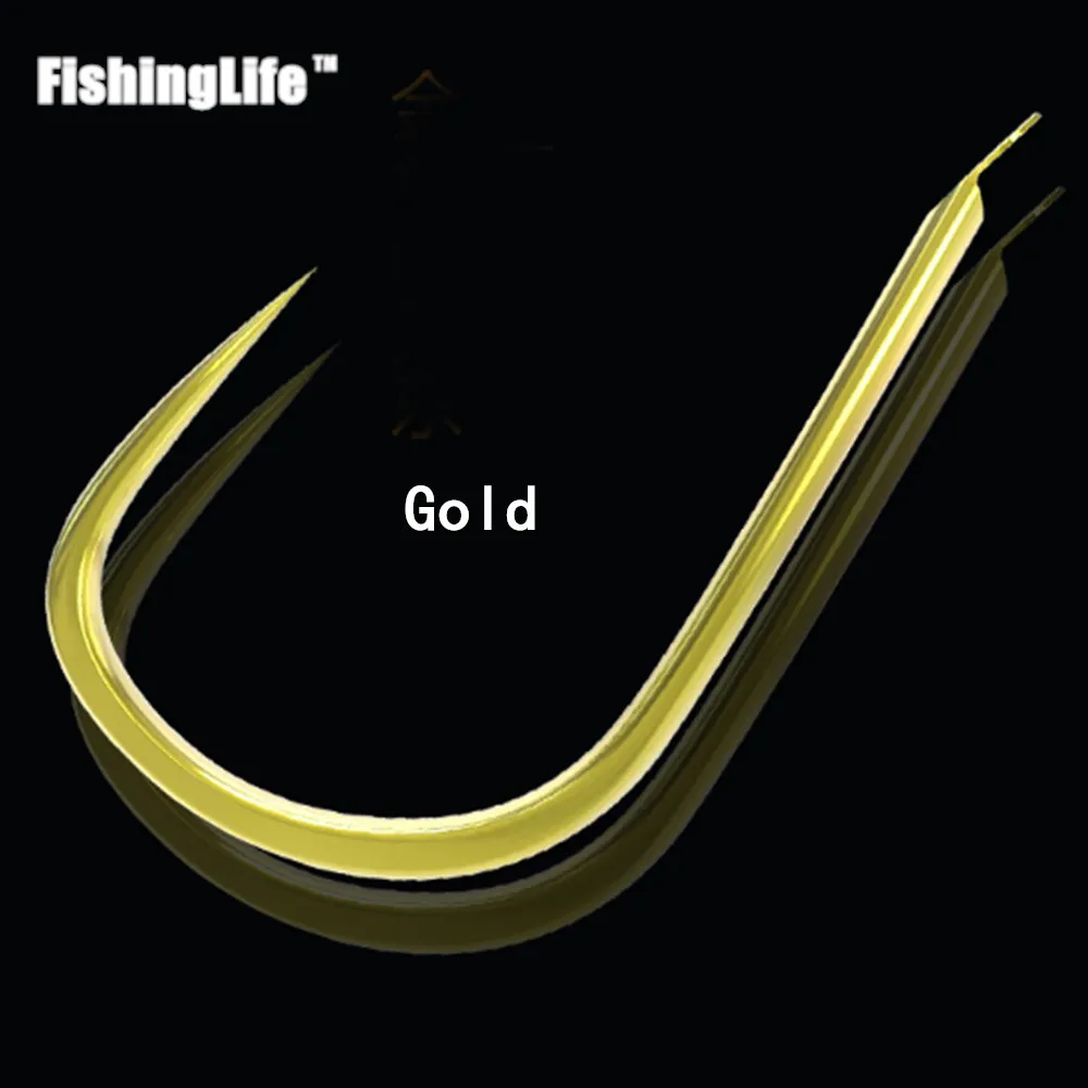 FishingLife 100 шт. рыболовные снасти из высокоуглеродистой стали черного золотого и