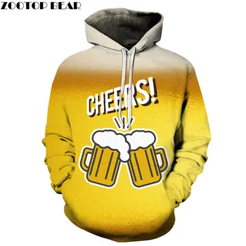 

Hot Sell Popular Anime Men Hoodies beer Sweatshirt Brand CHEERS 3d Pullover Casual Tracksuits Drop Ship Long Sleeve ZOOTOPBEAR