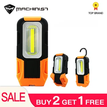 

COB LED working lamp repair light Magnetic Working Folding Hook Pocket Torch Inspection tool Emergency flashlight Tent Light