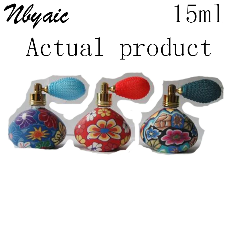 Nbyaic 1 шт. Мягкая Керамическая стеклянная бутылка пустая для парфюма полный цветов