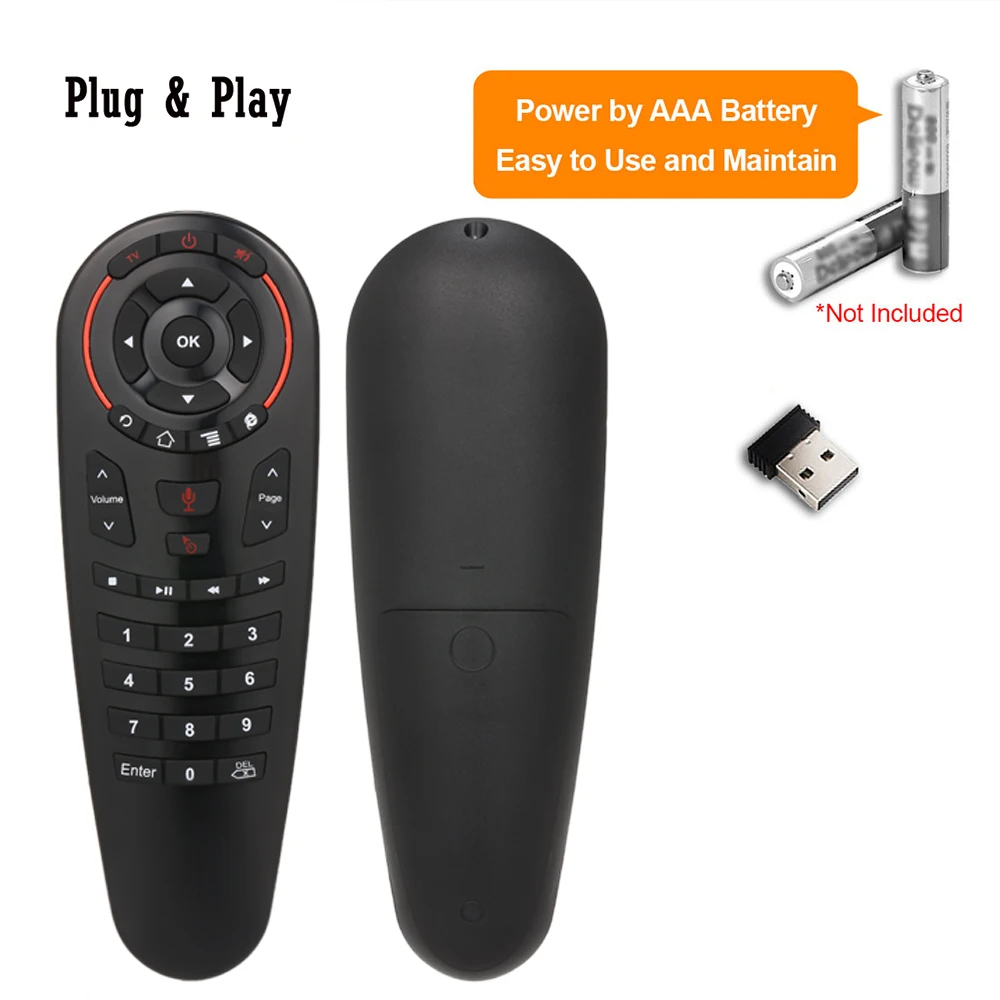 

2019 Remote Control 2.4G Wireless Voice Air Mouse 33 Keys IR Learning Gyro Sensing Smart Remote For Game Android TV Box Mini PC