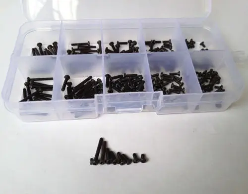 

240pcs M2.5 Phillips Round Head Stainless Steel Screw Alloy Bolts Assortment Set Free Shipping