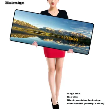 

Mairuige Mountains Rivers Pictures DIY Custom L XL Super Grande Large Game Gamer Gaming Keyboard Mat Computer Tablet Mouse Pad