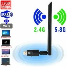 USB2.0 двухдиапазонный 2,4G/5G Wifi адаптер 802.11ac беспроводная сетевая карта