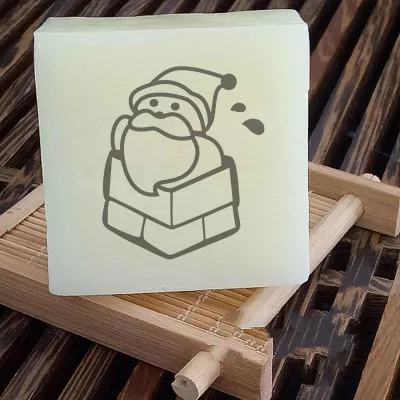

Free shipping Santa Claus handmade soap pattern Mini diy soap stamp chaprter seal 4*4CM