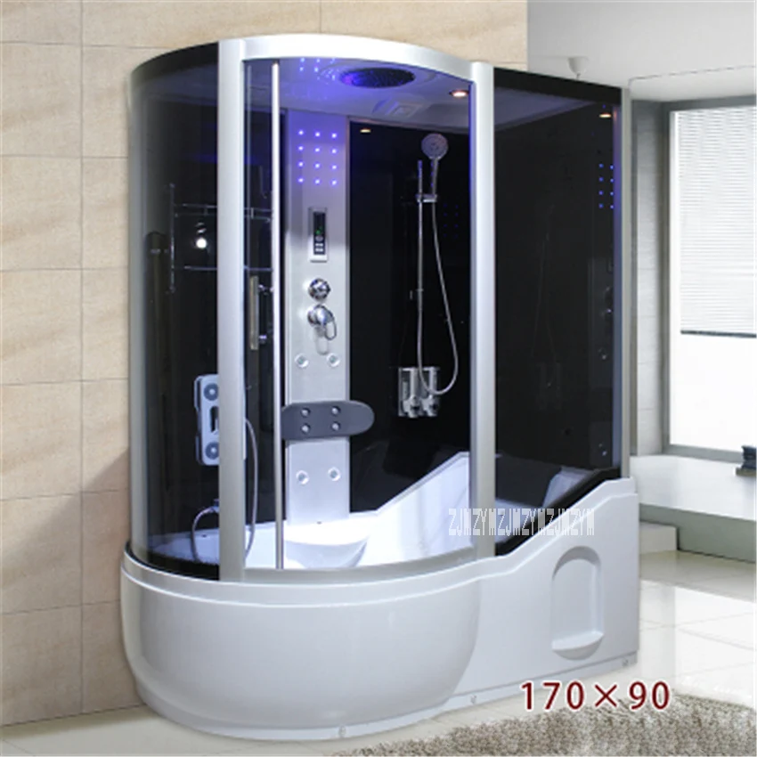 A5 Household Bathroom Shower Room Integrated One-piece Shower Room Tempered Glass Steam Shower Room With Bathtub 110V/220V 3000W