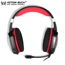 2pcs/lot KOTION EACH G1200 3.55mm Game Gaming Headset Headphone Earphone with Mic Stereo Bass for PC Computer Mobile Phones
