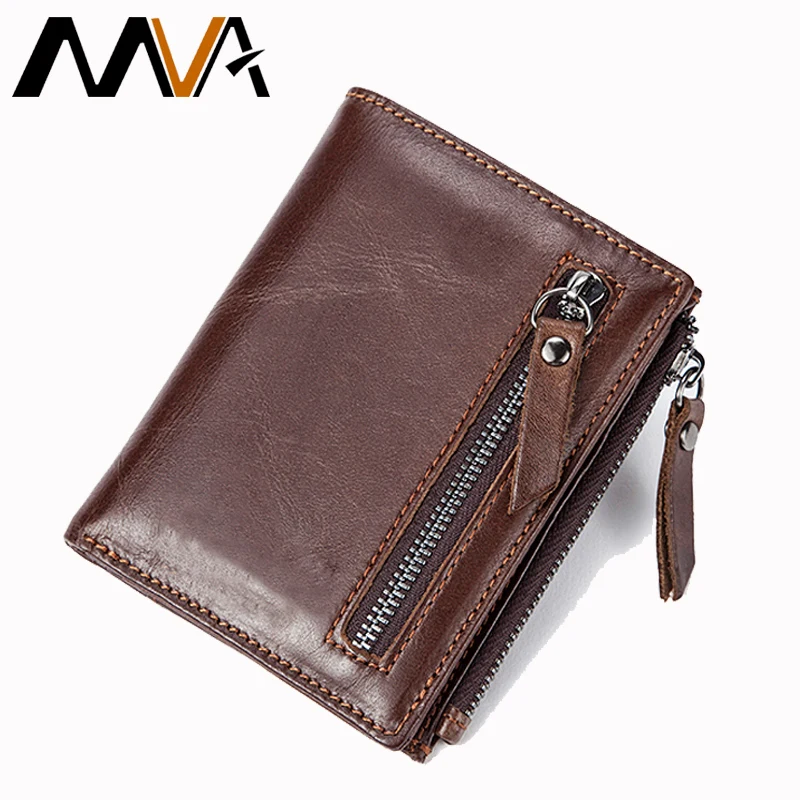 MVA Men Wallets Genuine Leather Wallet for Credit Card Holder Zip Small Wallet Man Leather Wallet Short Slim Coin Purse Men 604 MVA Men Wallets Genuine Leather Wallet for Credit Card Holder Zip Small Wallet Man Leather Wallet Short Slim Coin Purse Men 604