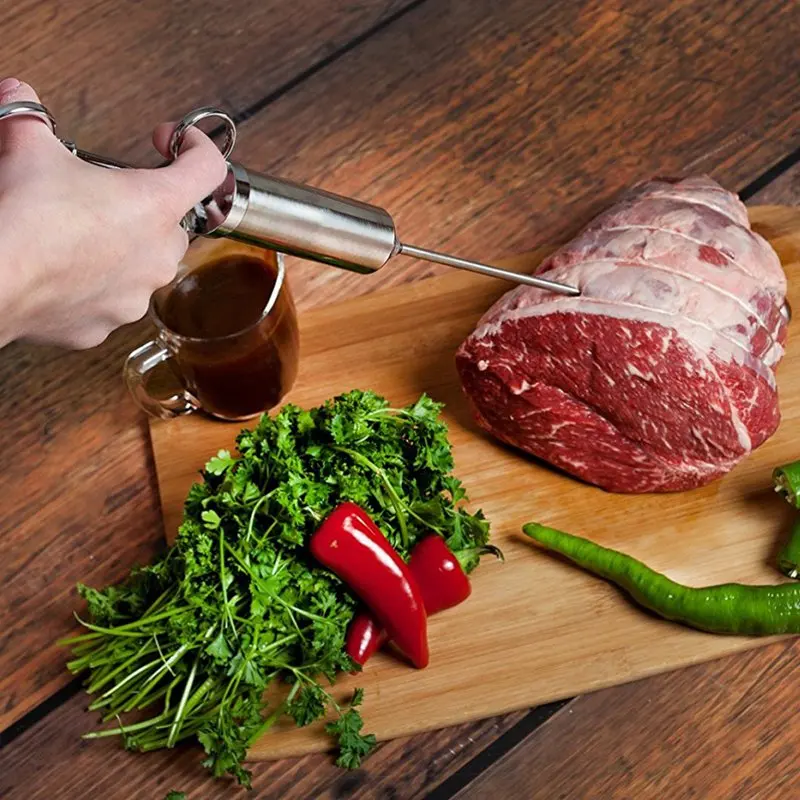 2 Oz Meat Injector Syringe Poultry Marinade Flavour Injector Meat