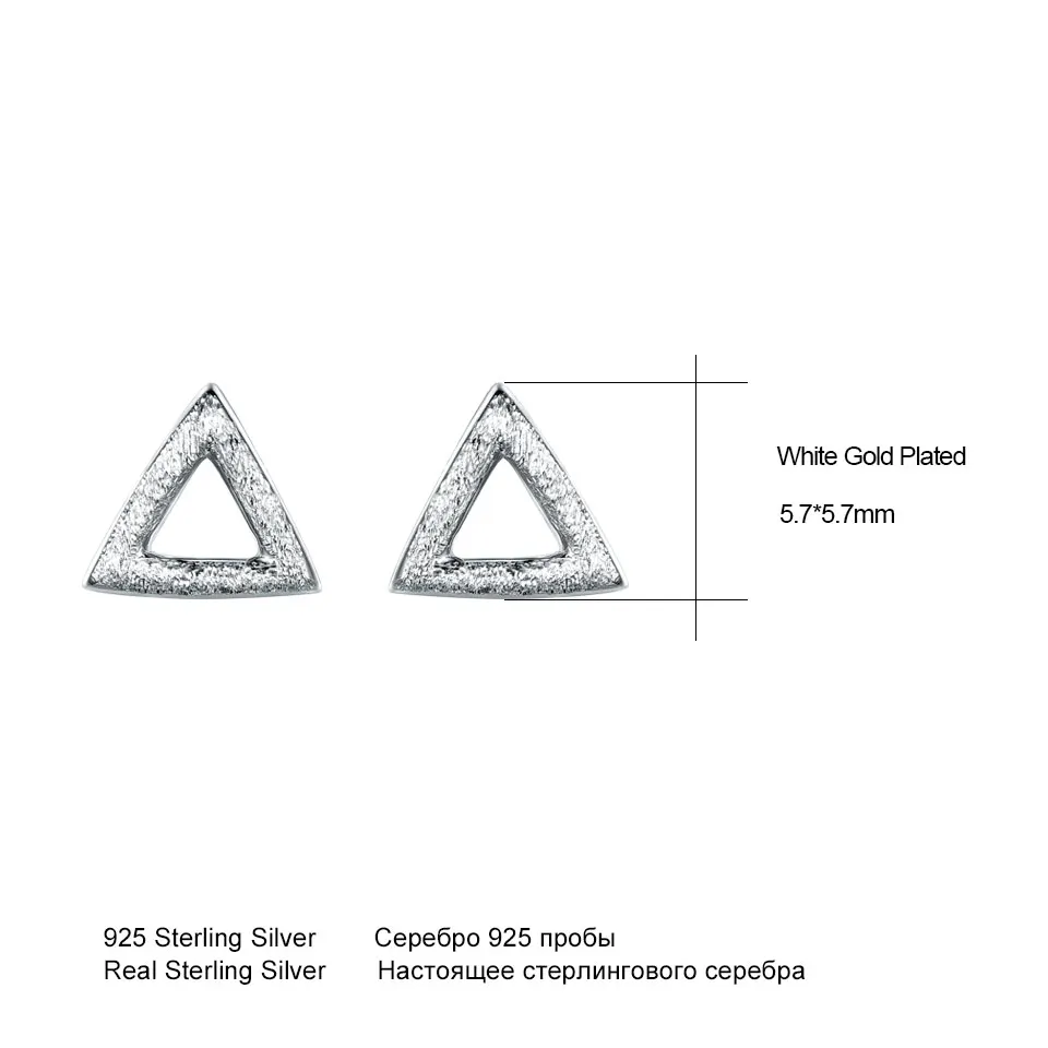 UMCHO, настоящие 925 пробы, серебряные серьги, геометрические, треугольные, простые, модные, вечерние, для женщин, подарки, белые