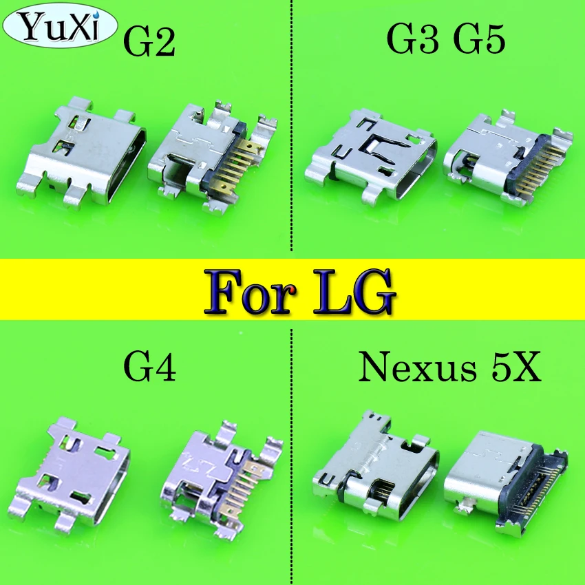 YuXi 2 шт./лот зарядное устройство для LG Nexus 5X G2 G4 G5 G3 D850 D851 D855 VS985 LS990 micro USB разъем