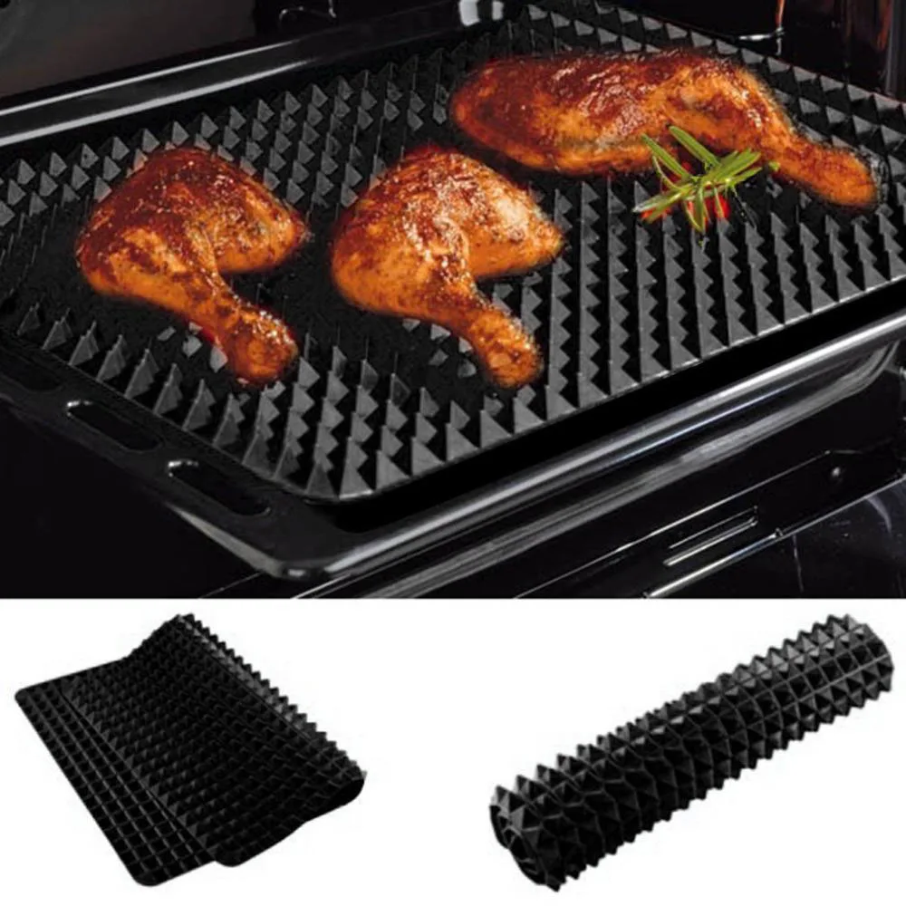

LINSBAYWU Pyramid Bakeware Pan Nonstick Silicone Baking Mat Pads Easy Method for Oven Cooking Outdoor Barbecue Mat Tray Sheet
