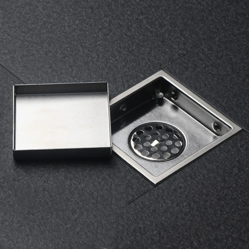 Buy 10Pcs/lot 110*110mm Square Shower Floor Drain with