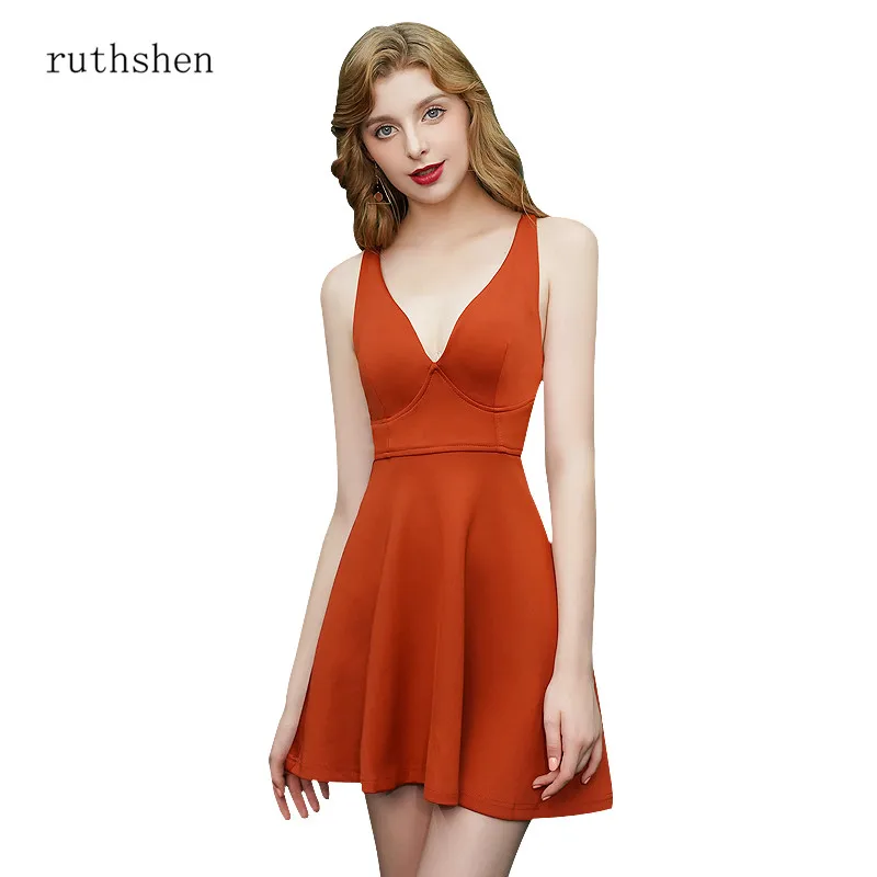 Buy ruthshen Simple Cheap V neck Cocktail Party