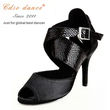 Cdso танцевальная Брендовая обувь 10200 женские бальные/черные туфли для латинских танцев, женские туфли Samba, Salsa, ChaChaCha, Rumba на заказ
